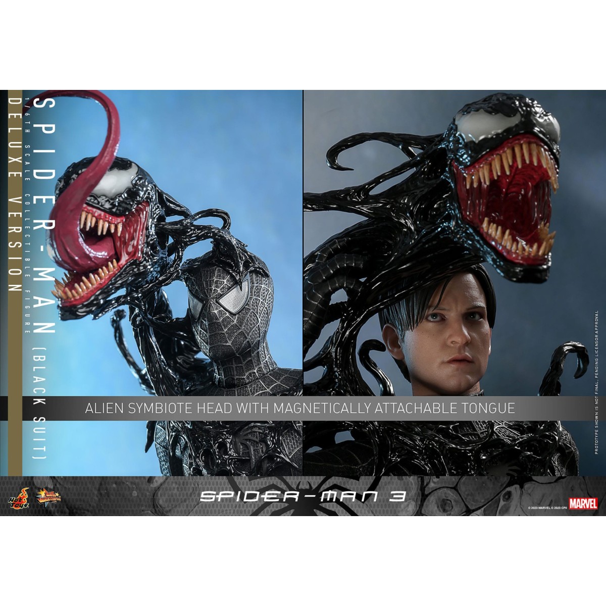 Hot Toys Marvel Spider-Man 3 - Spider man Traje Negro Deluxe