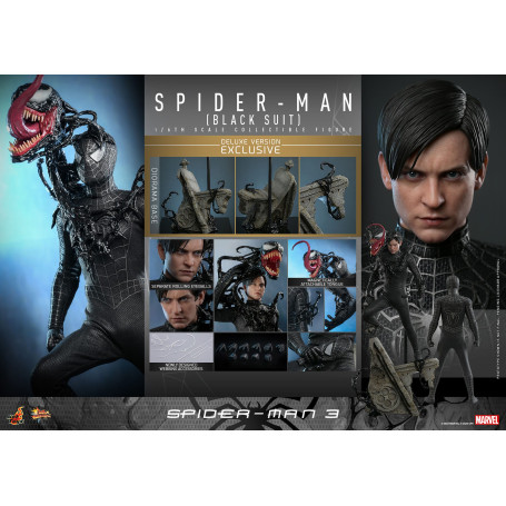 Hot Toys Marvel Spider-Man 3 - Spider man Traje Negro Deluxe