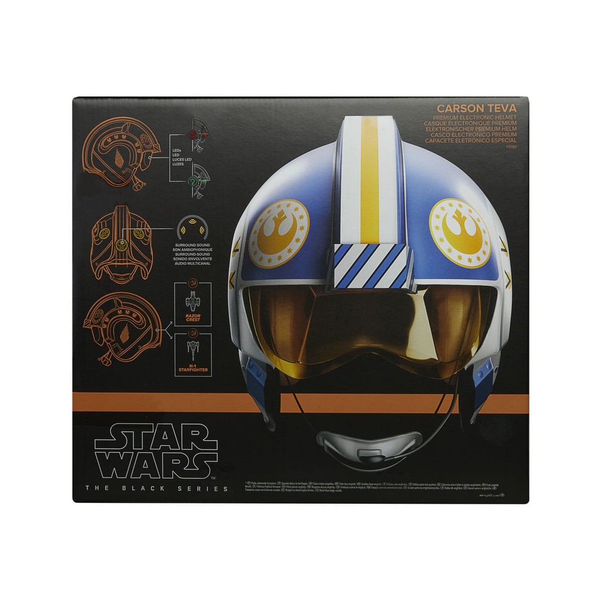 Casco electrónico Hasbro Star Wars Carson Teva - El Mandaloriano