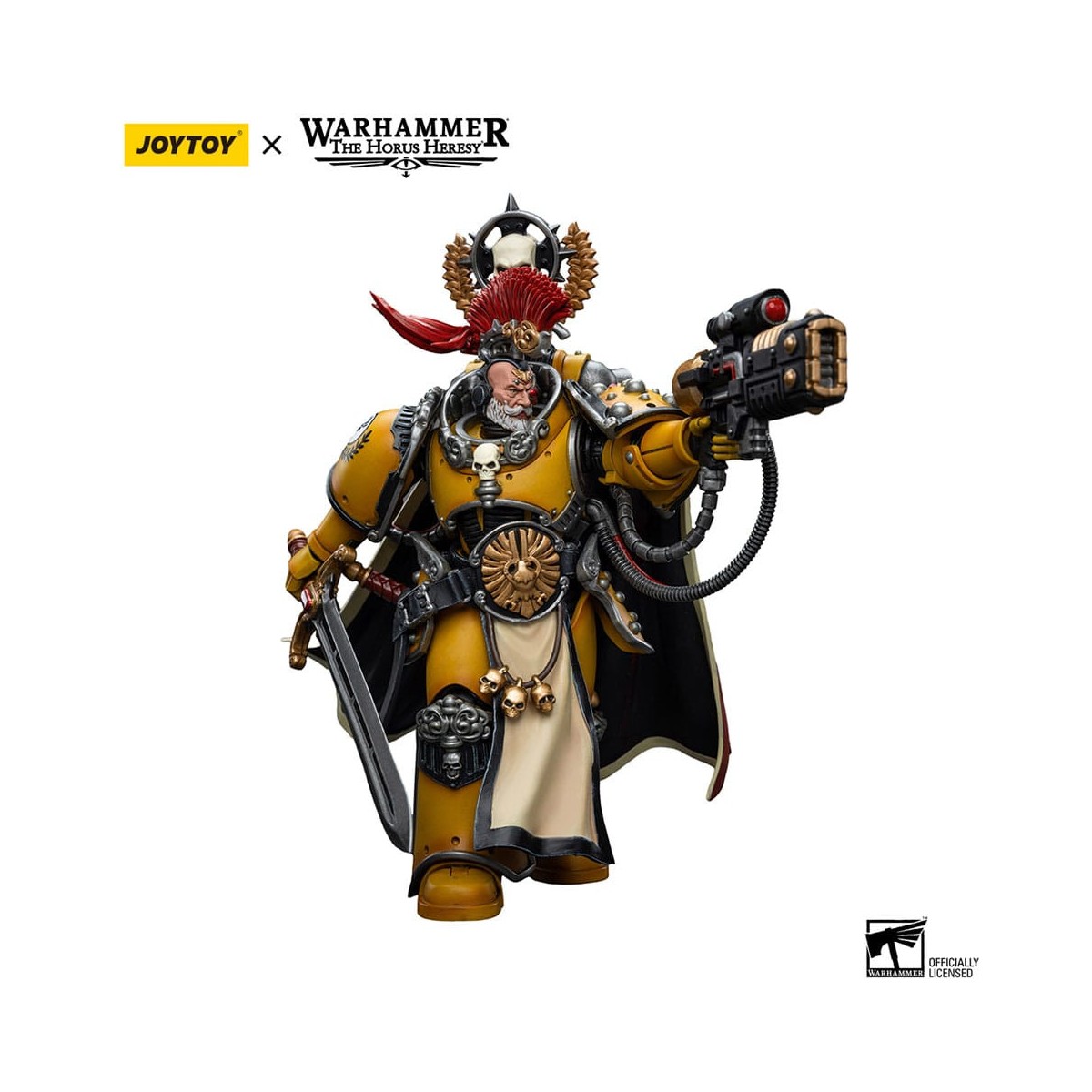 JoyToy Space Marines - Imperial Fists - Legion Praetor with Power Sword - 1/18 - Warhammer La Herejía de Horus
