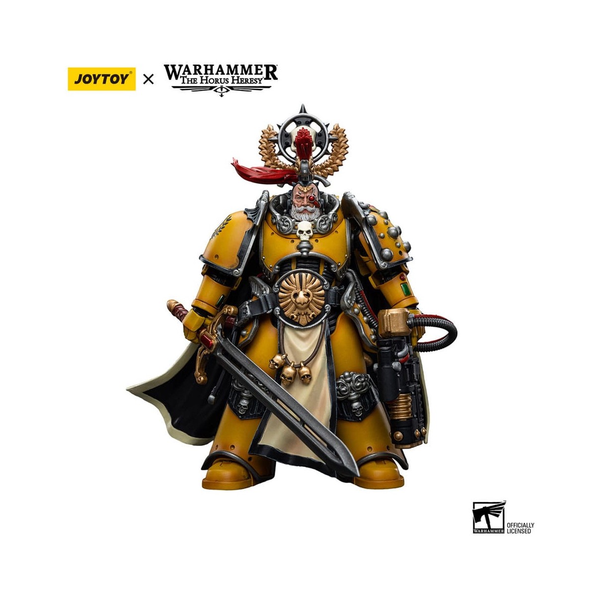 JoyToy Space Marines - Imperial Fists - Legion Praetor with Power Sword - 1/18 - Warhammer La Herejía de Horus