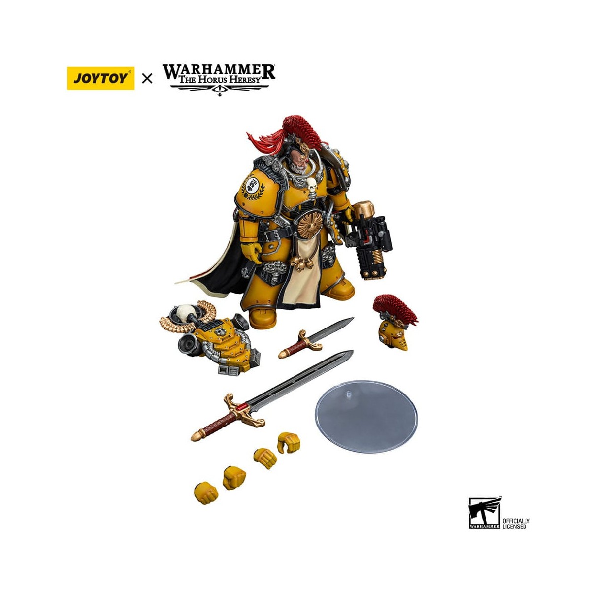 JoyToy Space Marines - Imperial Fists - Legion Praetor with Power Sword - 1/18 - Warhammer La Herejía de Horus