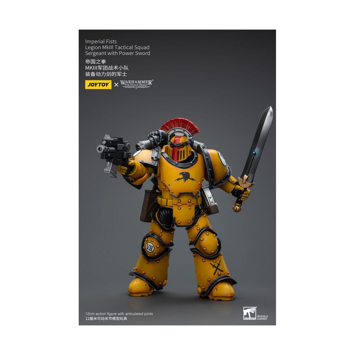 JoyToy - Puños Imperiales - Sargento de Escuadra Táctica Legión MkIII con Espada de Poder - 1/18 - La Herejía de Horus