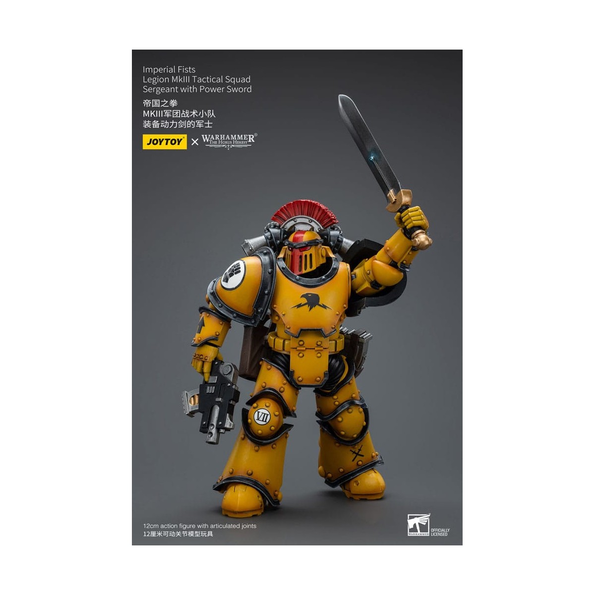 JoyToy - Puños Imperiales - Sargento de Escuadra Táctica Legión MkIII con Espada de Poder - 1/18 - La Herejía de Horus