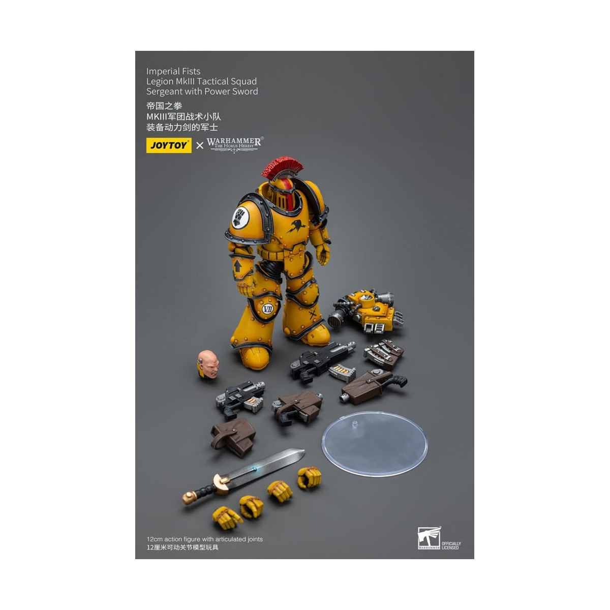 JoyToy - Puños Imperiales - Sargento de Escuadra Táctica Legión MkIII con Espada de Poder - 1/18 - La Herejía de Horus