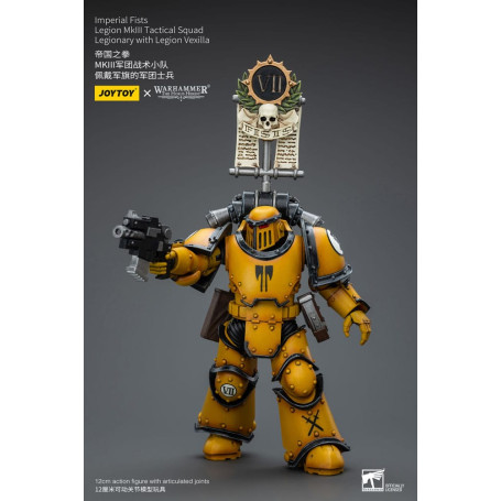 JoyToy - Puños Imperiales - Legión MkIII Escuadra Táctica Legionario con Legión Vexilla - 1/18 - La Herejía de Horus