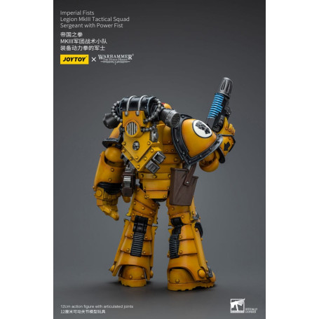 JoyToy - Puños Imperiales - Sargento de Escuadra Táctica Legión MkIII con Puño de Poder - 1/18 - La Herejía de Horus