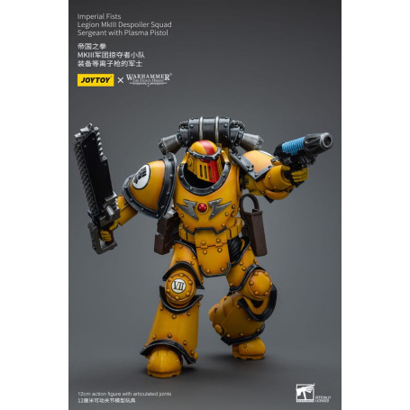 JoyToy - Puños Imperiales - Sargento de Escuadra Legion MkIII Despoiler con Pistola de Plasma - 1/18 - La Herejía de Horus