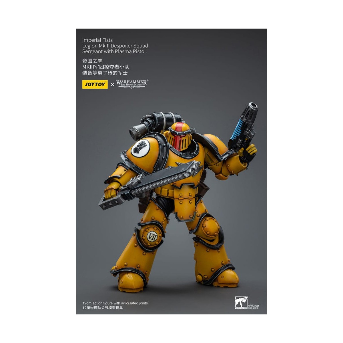 JoyToy - Puños Imperiales - Sargento de Escuadra Legion MkIII Despoiler con Pistola de Plasma - 1/18 - La Herejía de Horus