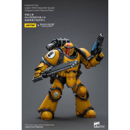 JoyToy - Puños Imperiales - Sargento de Escuadra Legion MkIII Despoiler con Pistola de Plasma - 1/18 - La Herejía de Horus