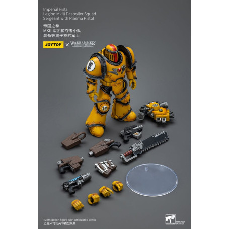 JoyToy - Puños Imperiales - Sargento de Escuadra Legion MkIII Despoiler con Pistola de Plasma - 1/18 - La Herejía de Horus