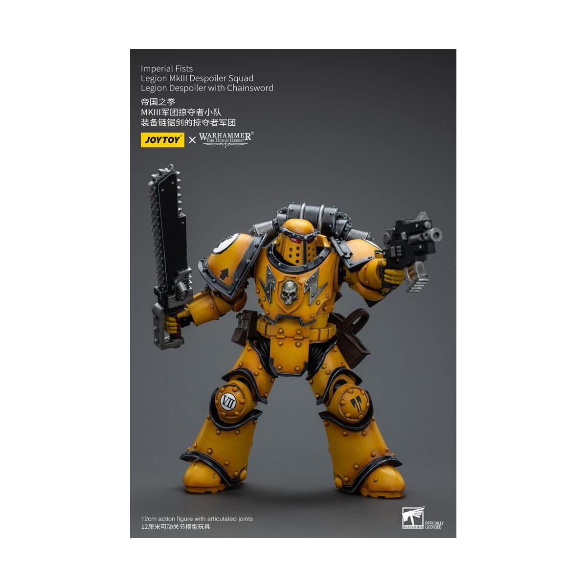 JoyToy - Imperial Fists - Imperial Fists Legion MkIII Despoiler Squad Legion Despoiler with Chainsword - 1/18