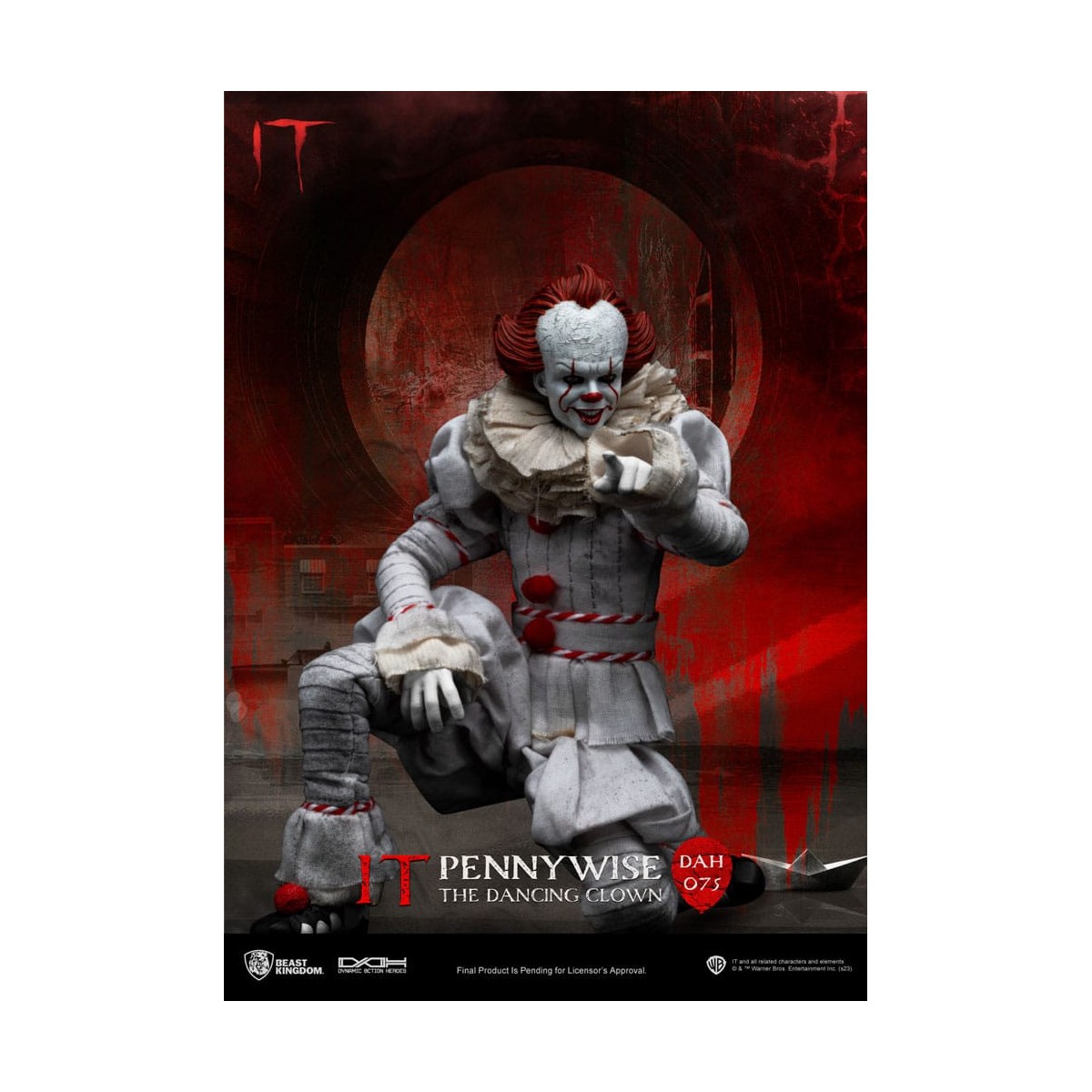 Beast Kingdom - IT - Pennywise Héroes de Acción Dinámica 1/9