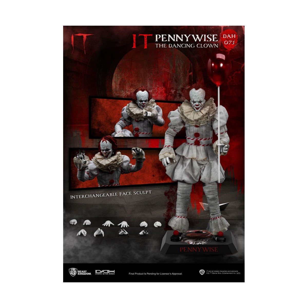 Beast Kingdom - IT - Pennywise Héroes de Acción Dinámica 1/9