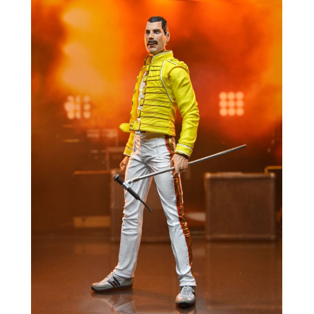 Neca Queen - Freddie Mercury (Chaqueta amarilla) En directo en el estadio de Wembley 86