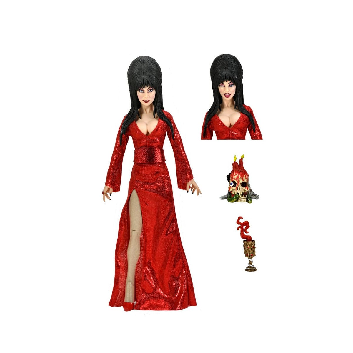 Neca - Elvira Mistress of the Dark Red, Fright, and Boo - Tela Retro
