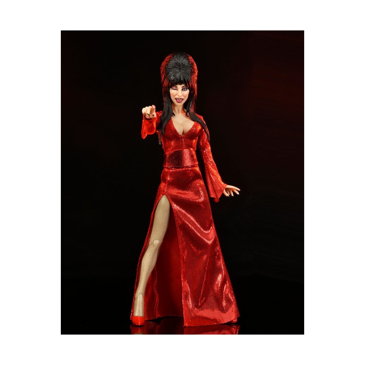 Neca - Elvira Mistress of the Dark Red, Fright, and Boo - Tela Retro