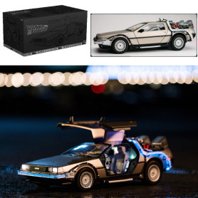 Takara Tomy - Regreso al Futuro - Réplica de la máquina del tiempo DeLorean de fundición a presión