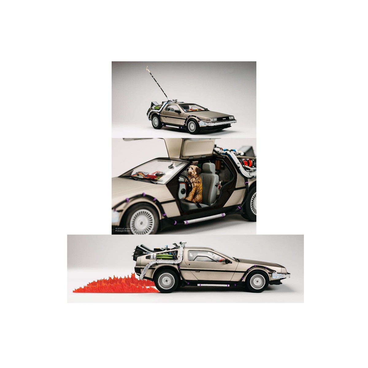 Takara Tomy - Regreso al Futuro - Réplica de la máquina del tiempo DeLorean de fundición a presión