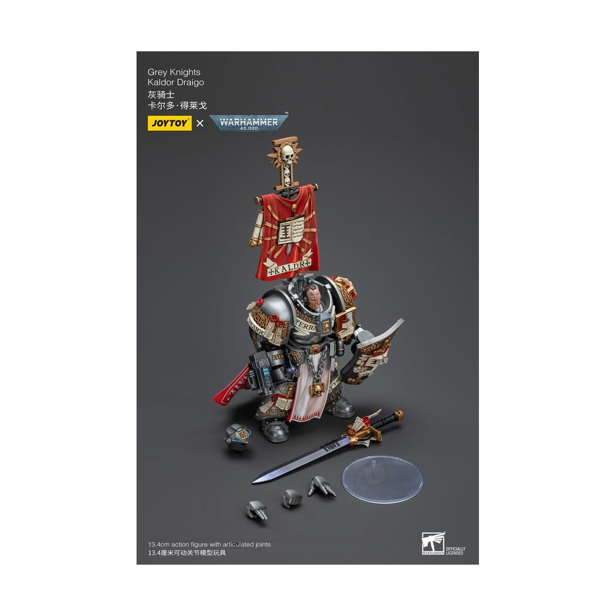 JoyToy Marines Espaciales - Caballeros Grises - Terminator Kaldor Draigo 1/18 - Warhammer 40K