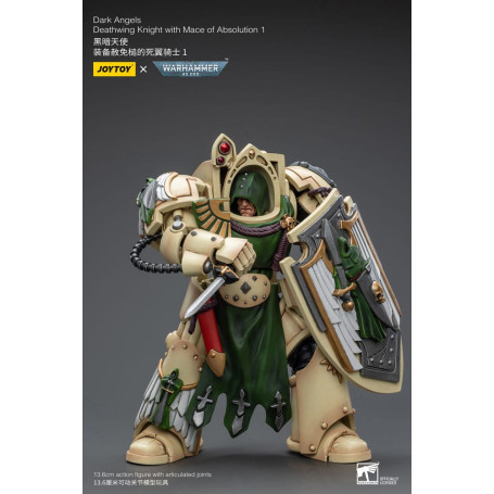 JoyToy Marines Espaciales - Ángeles Oscuros - Caballero Alamuerte con Maza de la Absolución 1/18 - Warhammer 40K