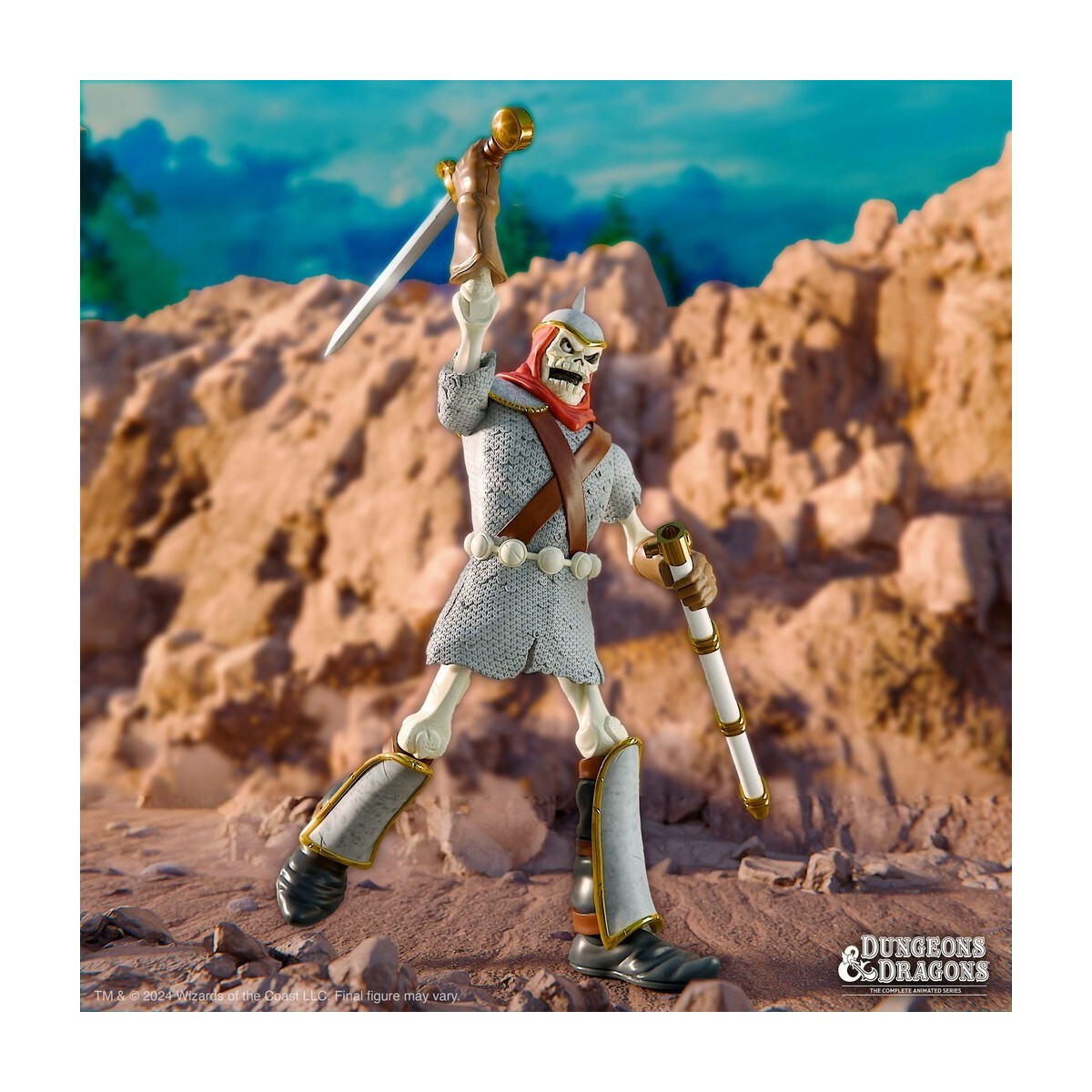 Super 7 - Dekkion (Guerrero Esqueleto) - Dungeons & Dragons ULTIMATES Wave 1
