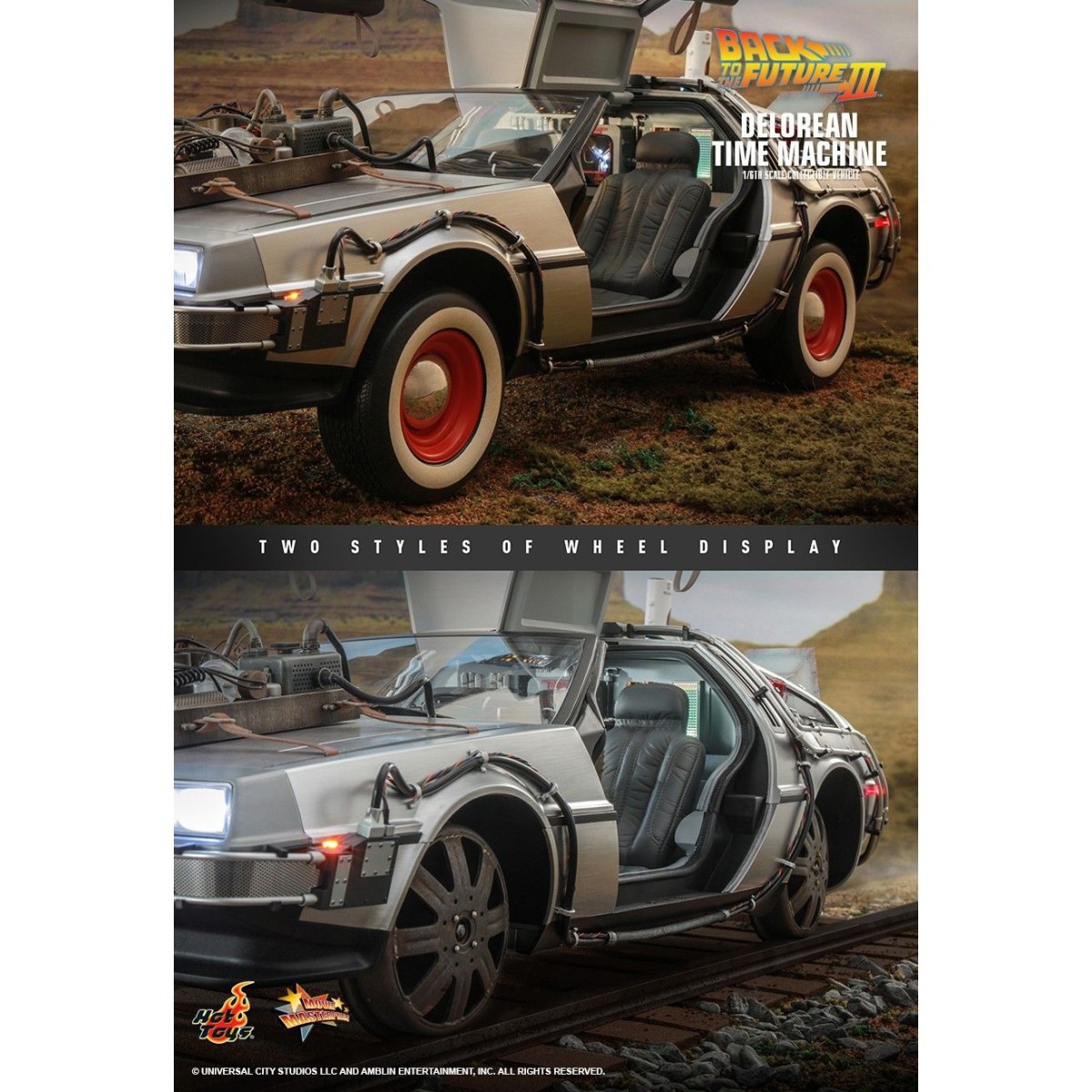 Hot Toys - Regreso al Futuro 3 1/6 Delorean - BTTF3