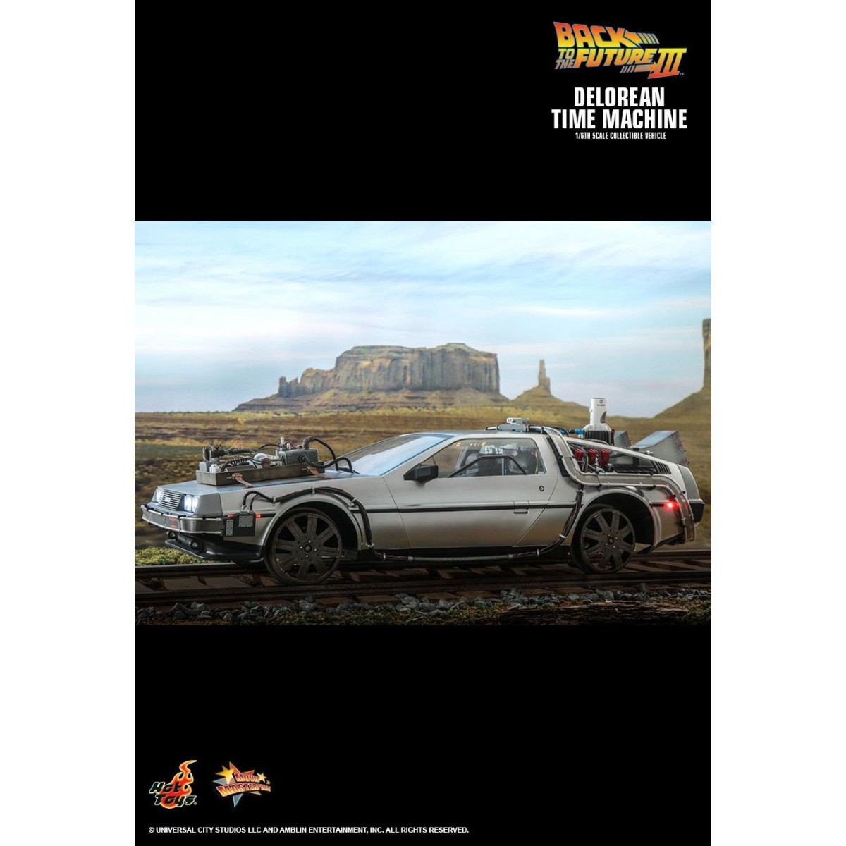 Hot Toys - Regreso al Futuro 3 1/6 Delorean - BTTF3