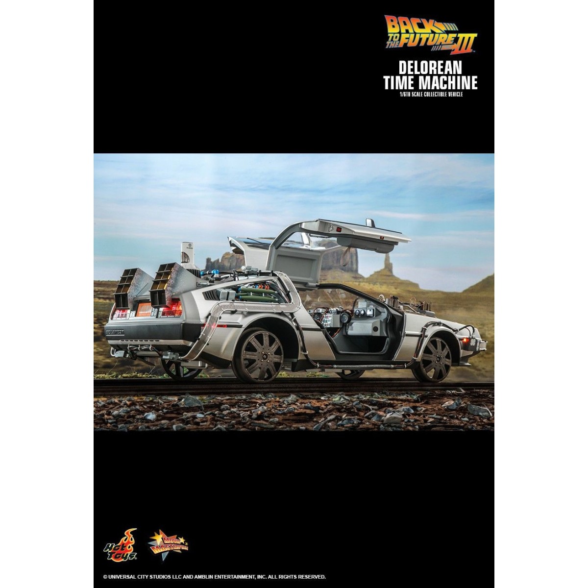 Hot Toys - Regreso al Futuro 3 1/6 Delorean - BTTF3