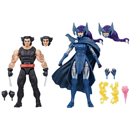 Marvel Legends - Lobezno y Psylocke (Lady Mandarina) - Lobezno 50 Aniversario