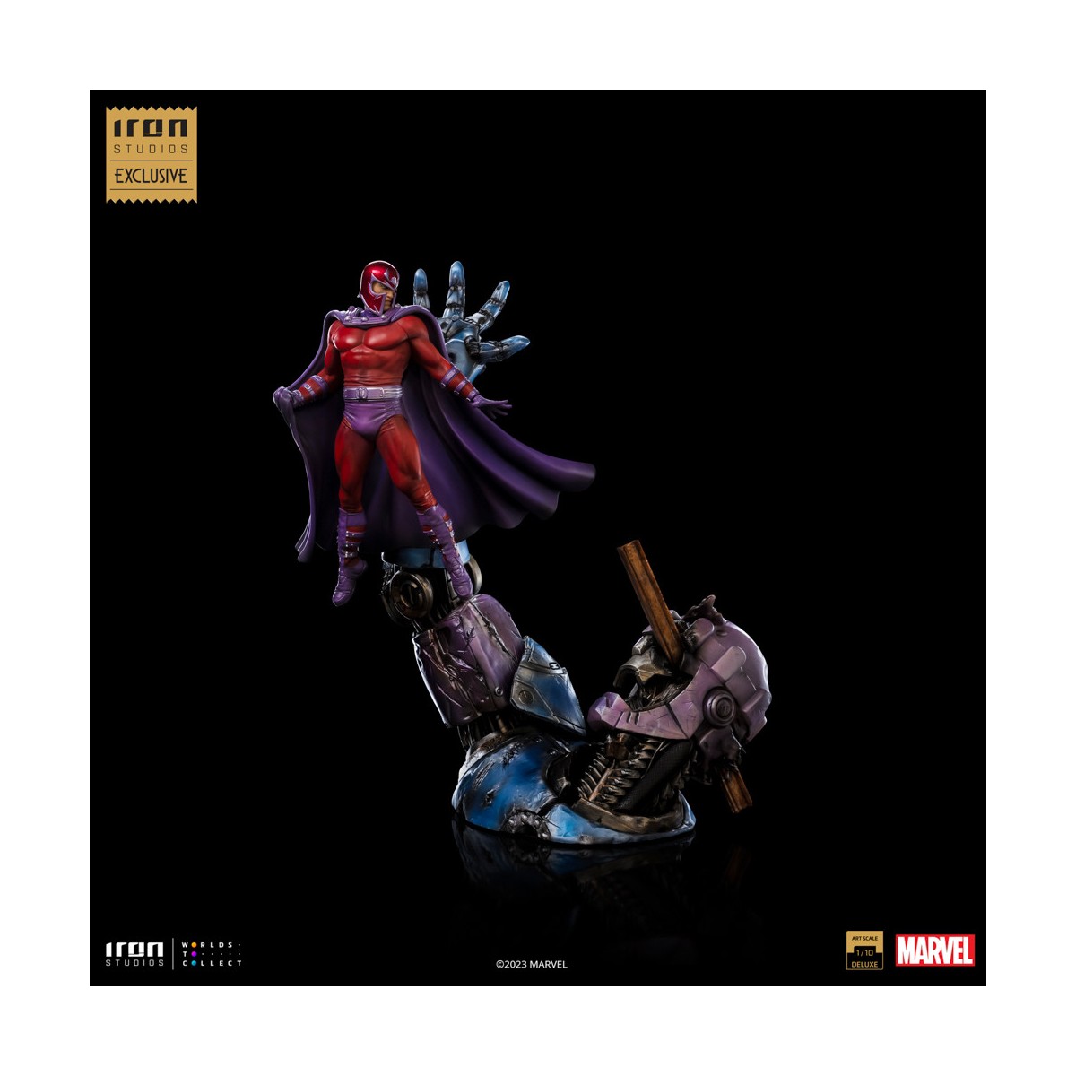 Iron Studios Marvel - Magneto y Sentinel - Deluxe Art Escala 1/10 CCXP 2023