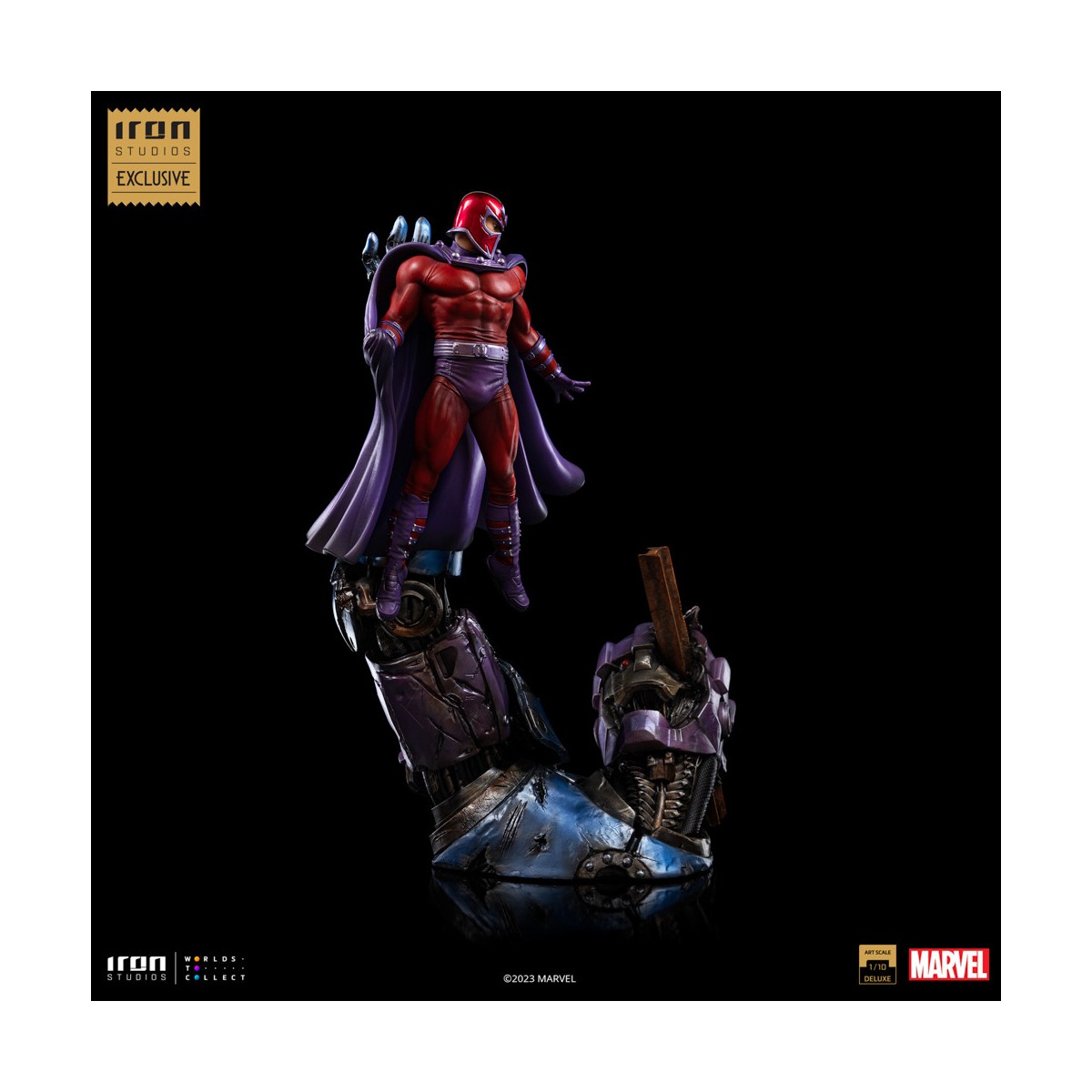 Iron Studios Marvel - Magneto y Sentinel - Deluxe Art Escala 1/10 CCXP 2023