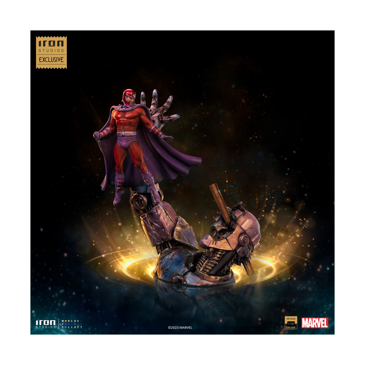 Iron Studios Marvel - Magneto y Sentinel - Deluxe Art Escala 1/10 CCXP 2023