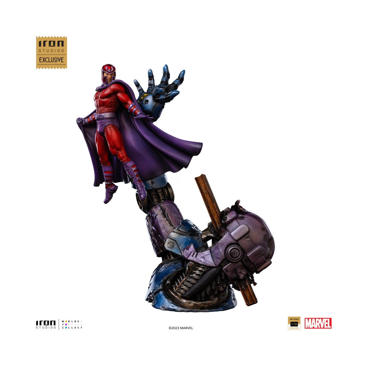 Iron Studios Marvel - Magneto y Sentinel - Deluxe Art Escala 1/10 CCXP 2023