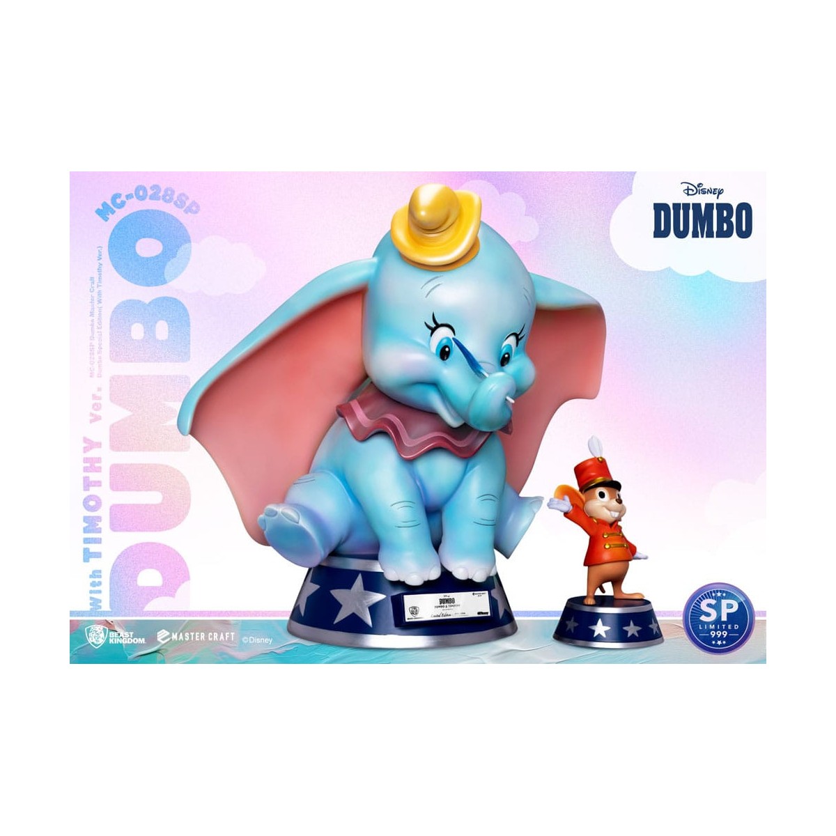 Beast Kingdom Disney Master Craft - Dumbo Edición Especial (Con Versión Timothy)