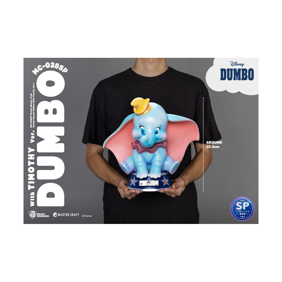 Beast Kingdom Disney Master Craft - Dumbo Edición Especial (Con Versión Timothy)