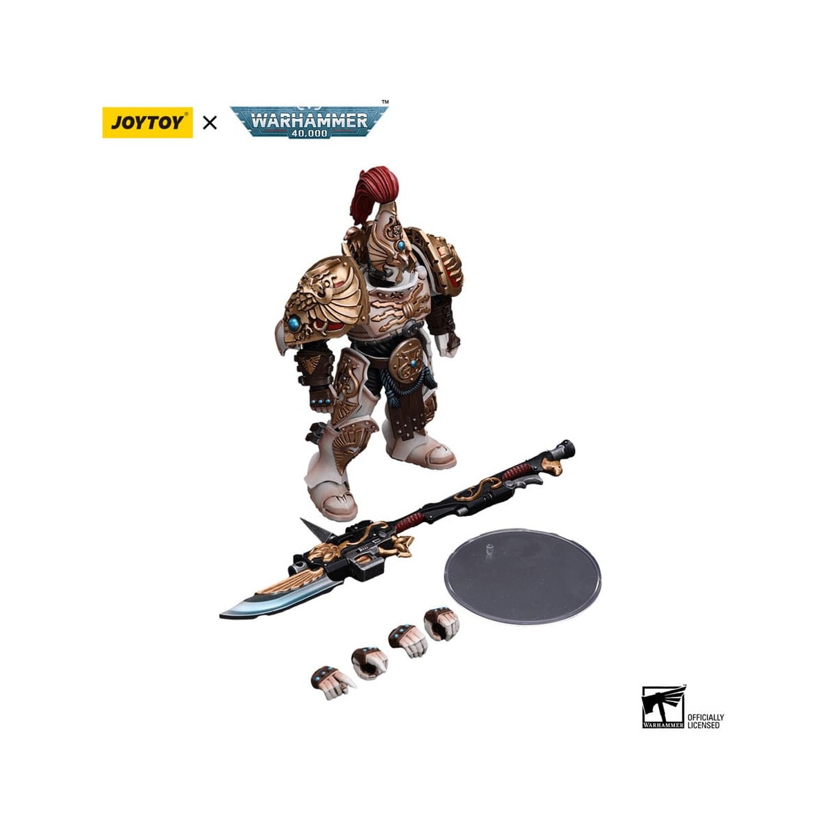 JoyToy Space Marines - Adeptus Custodes Solar Watch - Guardia Custodio con Lanza Guardiana 1/18 - Warhammer 40K