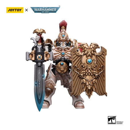 JoyToy Space Marines - Adeptus Custodes Solar Watch - Guardia Custodio con Espada Centinela y Escudo Praesidium 1/18