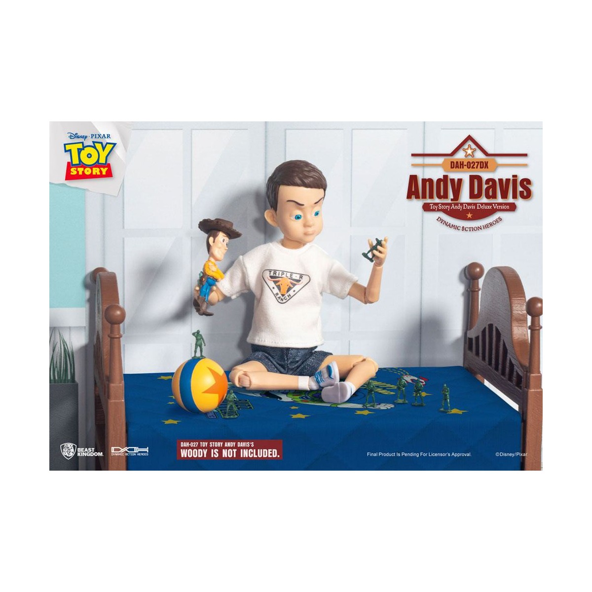 Beast Kingdom - Toy Story Andy Davis Versión Deluxe - Héroes de Acción Dinámica 1/9