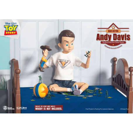 Beast Kingdom - Toy Story Andy Davis Versión Deluxe - Héroes de Acción Dinámica 1/9