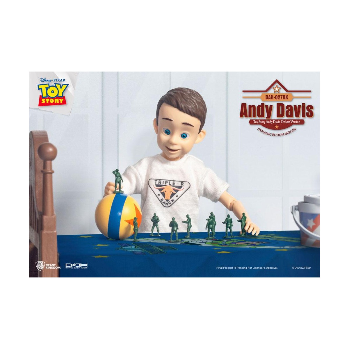 Beast Kingdom - Toy Story Andy Davis Versión Deluxe - Héroes de Acción Dinámica 1/9