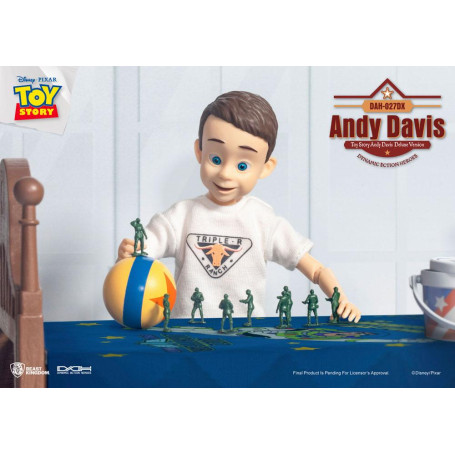 Beast Kingdom - Toy Story Andy Davis Versión Deluxe - Héroes de Acción Dinámica 1/9