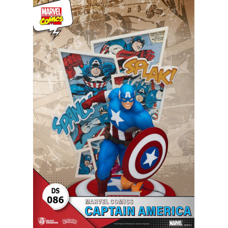 Beast Kingdom Marvel Comics Diorama PVC - Captain America D-Stage