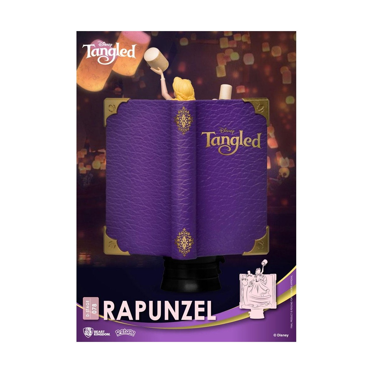 Reino de la Bestia Disney Rapunzel diorama - D-Stage Story Book Series