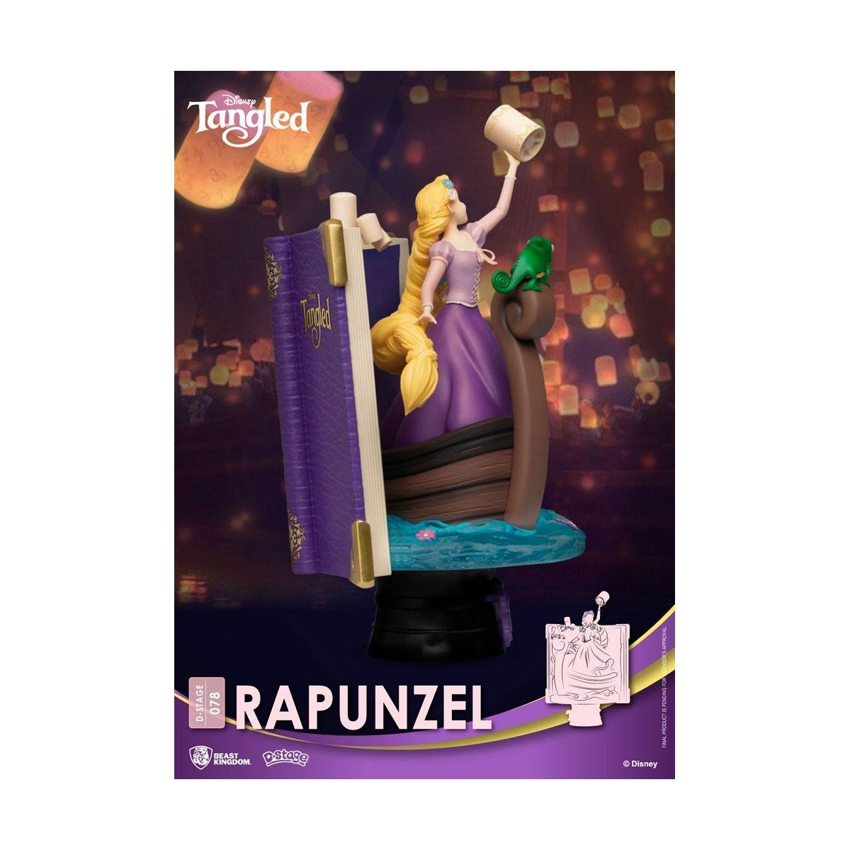 Reino de la Bestia Disney Rapunzel diorama - D-Stage Story Book Series