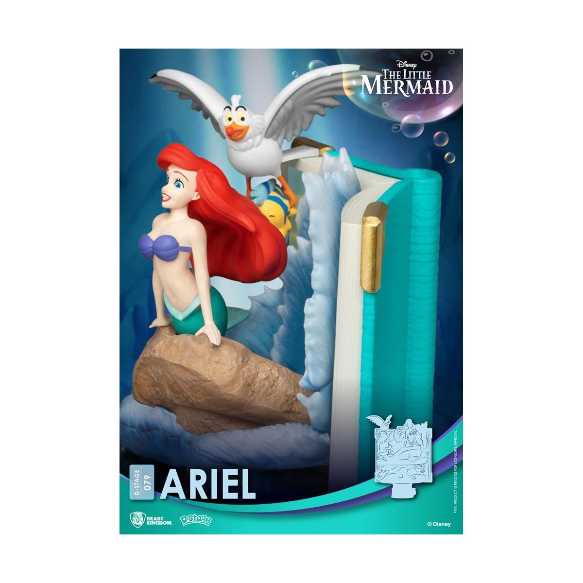 Beast Kingdom Disney La Sirenita diorama ARIEL - D-Stage Story Book Series