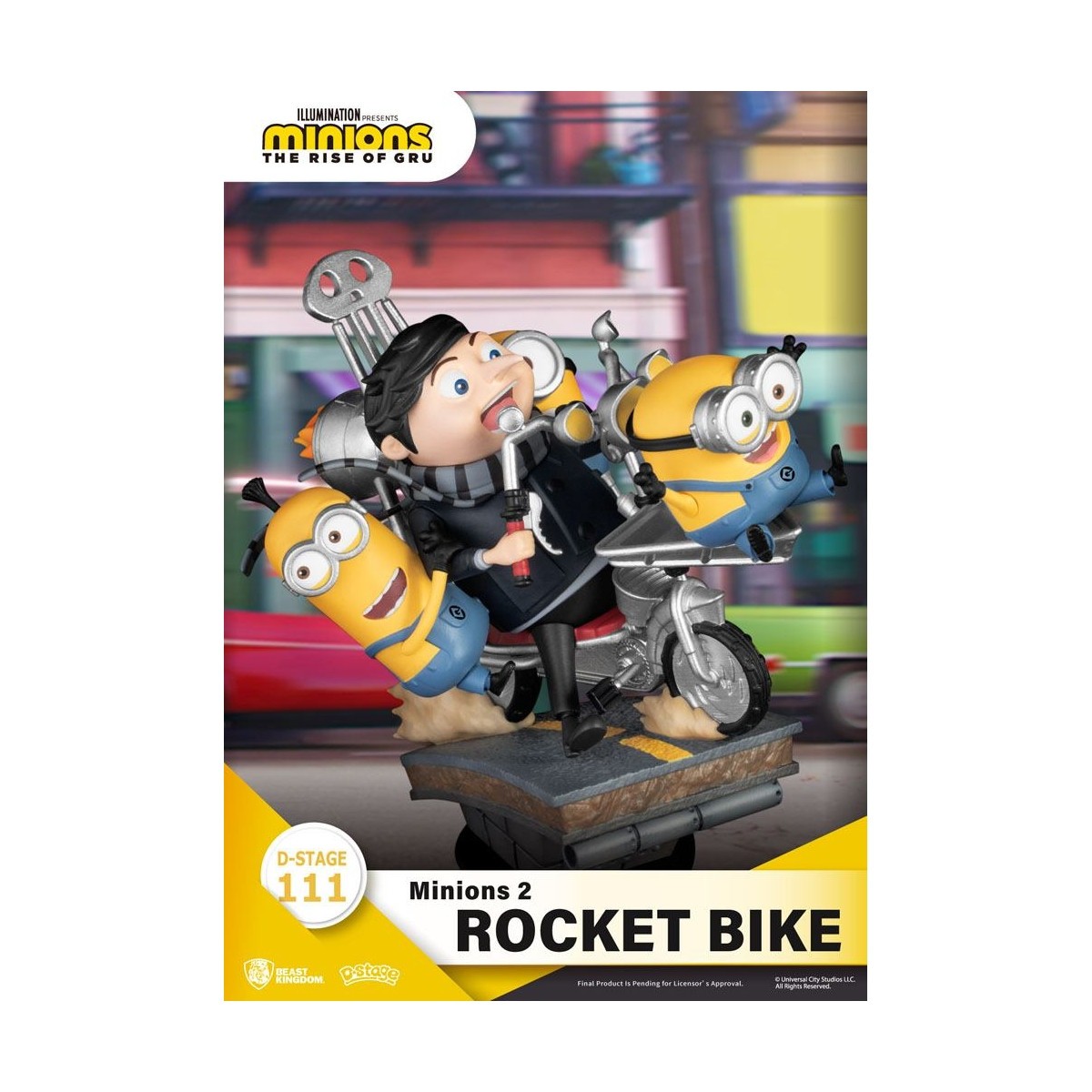 Beast Kingdom Los Minions 2 diorama Rocket Bike - D-Stage Story Book Series