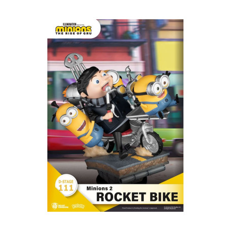 Beast Kingdom Los Minions 2 diorama Rocket Bike - D-Stage Story Book Series
