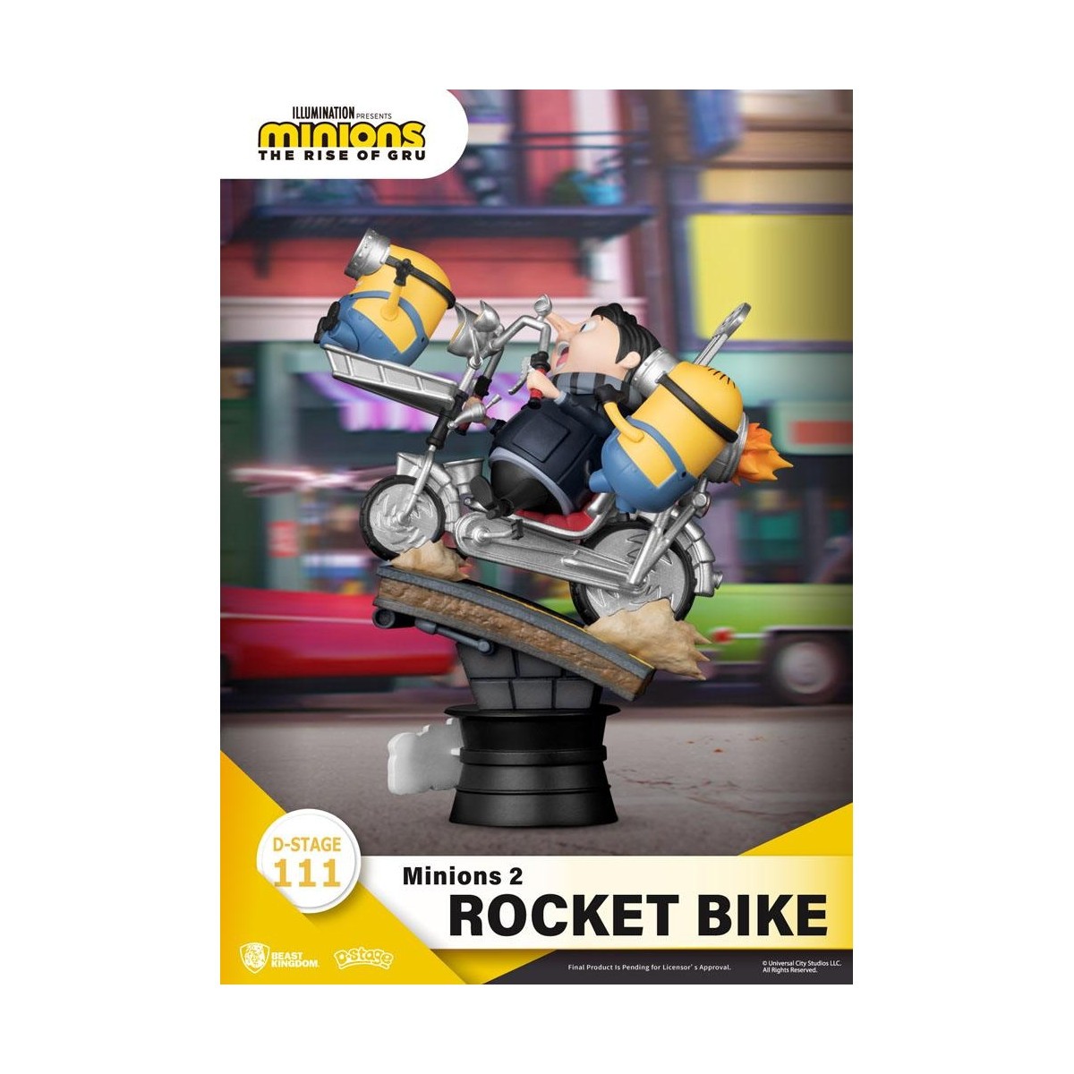 Beast Kingdom Los Minions 2 diorama Rocket Bike - D-Stage Story Book Series