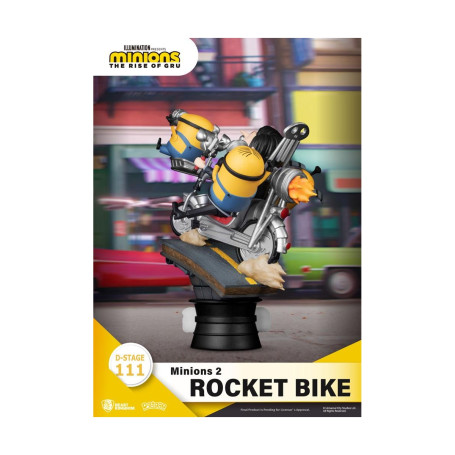 Beast Kingdom Los Minions 2 diorama Rocket Bike - D-Stage Story Book Series